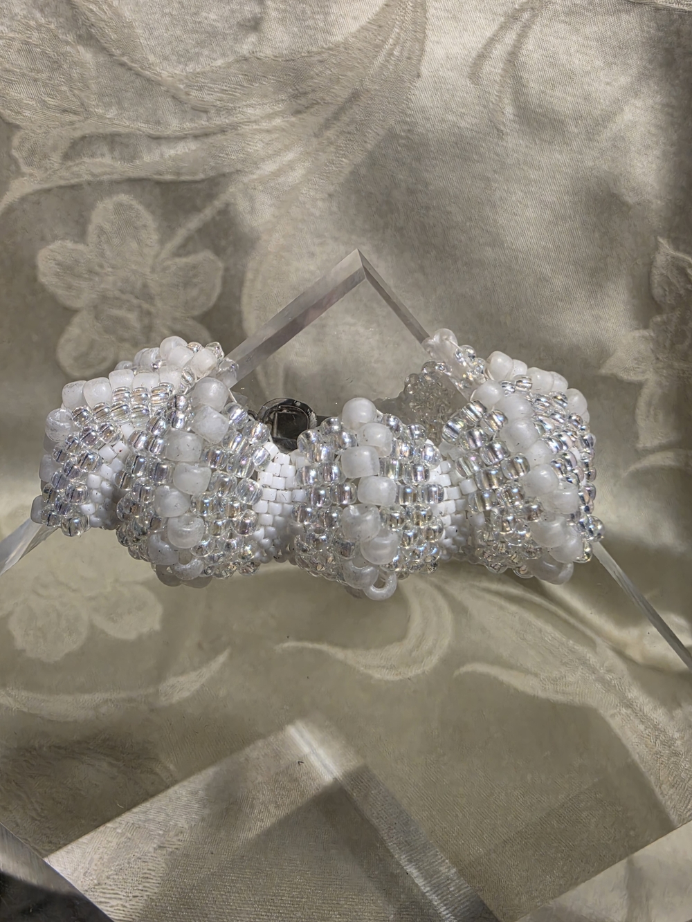 #1223 Delicate Cascading Faux Pearl Bubble Bracelet